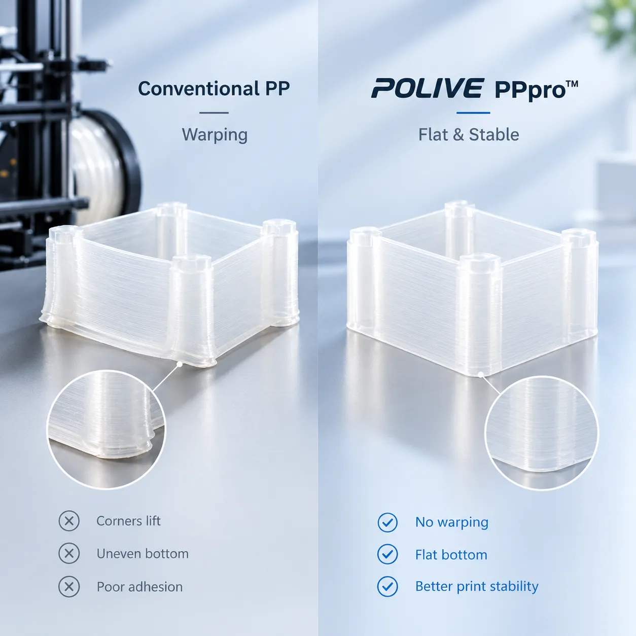 non-warping-pp-printing-material